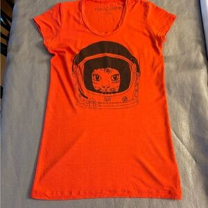 Orange Cat Astronaut Women small T-Shirt space cat Vintage